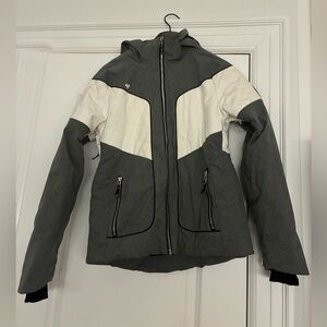Obermeyer Two-Tone Jacket in Gray and White